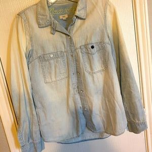 Madewell Distressed Denim Shirt